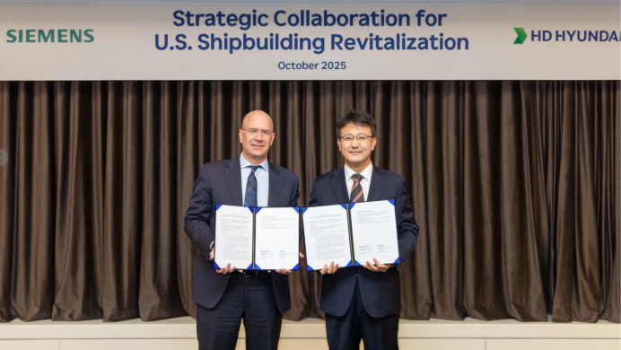 HD Hyundai Partners with German Tech Giant Siemens, to Modernize U.S. Shipbuilding Through Digital Innovation🚢⚓