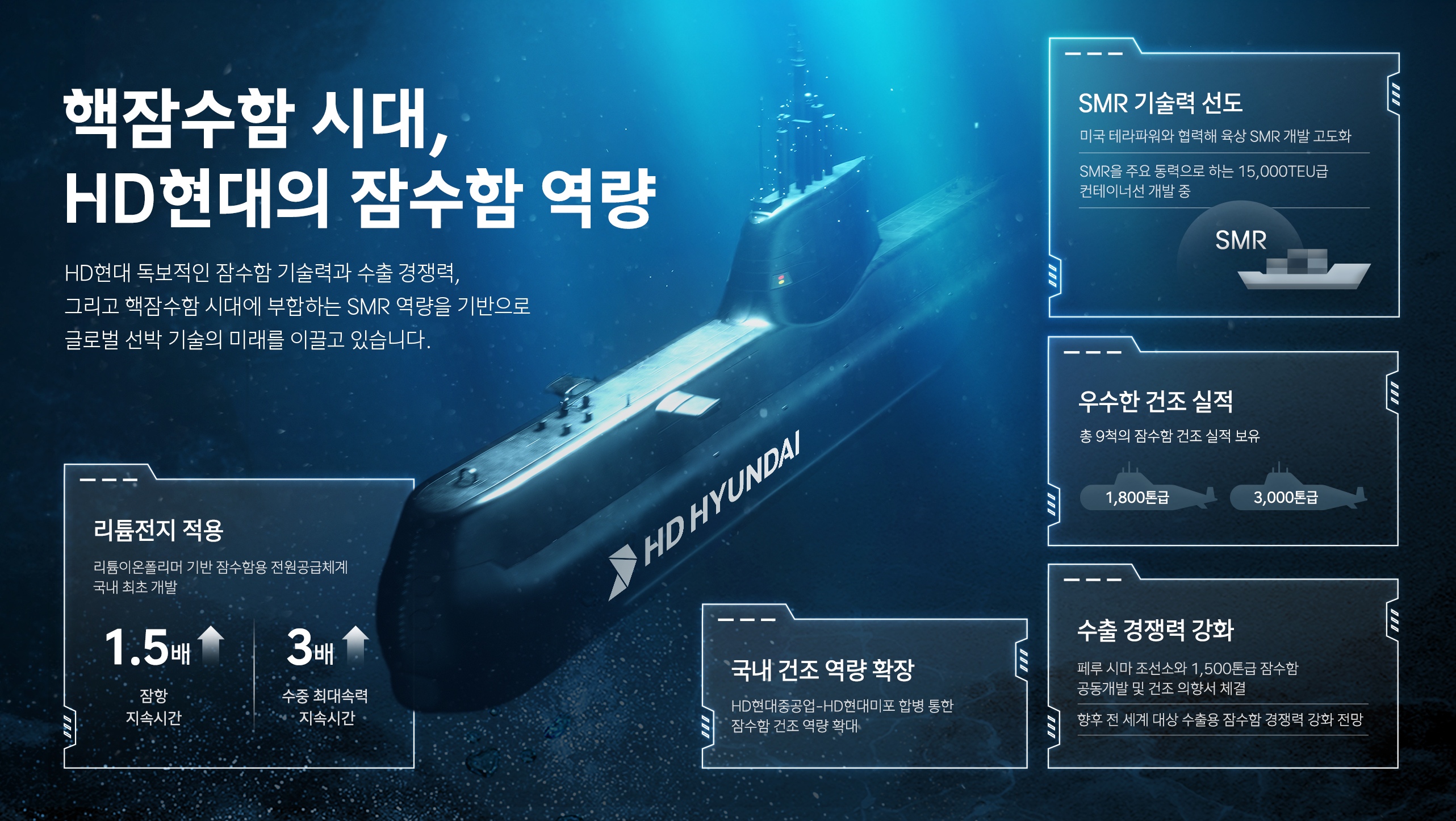 핵잠수함 시대…HD현대의 잠수함 건조 역량